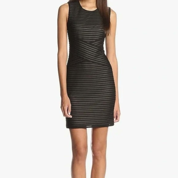 Calvin Klein Dresses & Skirts - BNWT Calvin Klein Textured Black Mini Dress